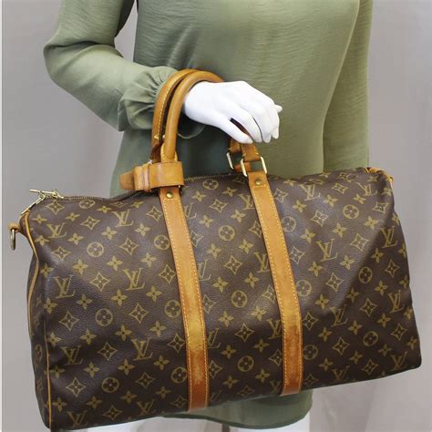 louis vuitton keepall 45 vs 50|Louis Vuitton Keepall bandouliere monogram.